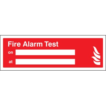 Fire Alarm Test On / at