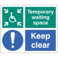 Temporary Waiting Space - Keep Clear