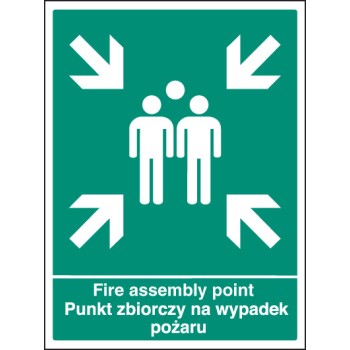 Fire Assembly Point (English / Polish)