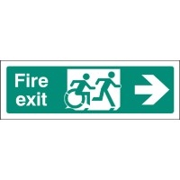 Inclusive Disabled Fire Exit Design - Arrow Right