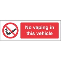 No Vaping in this Vehicle