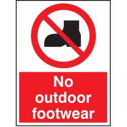 No Outdoor Footwear