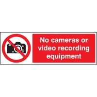 No Cameras Or Video Recording Equipment