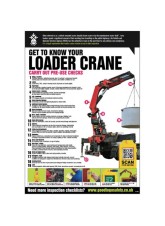 Loader Crane Inspection Checklist - Poster