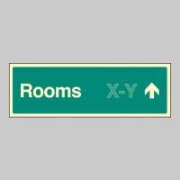 Rooms X-Y - Arrow Up (Specify when ordering)