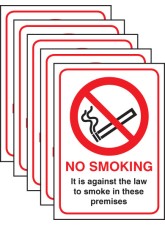5 x No Smoking - (England and Northern Ireland)