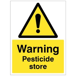 Warning - Pesticide Store