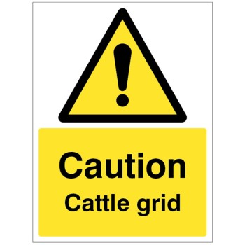 Caution - Cattle Grid