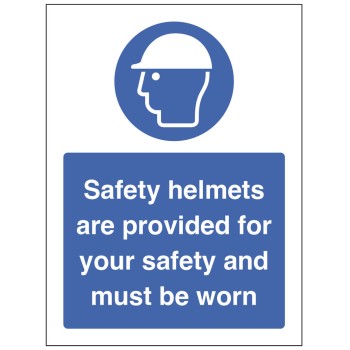 Safety Helmets are Provided for your Safety