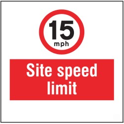 15mph - Site Speed Limit - Add a Logo - Site Saver