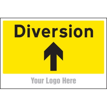 Diversion - Arrow Up / Straight On - Add a Logo - Site Saver