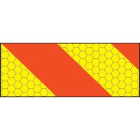 ECE70 Vehicle Marking Plate - Right Hand Horizontal Chevron