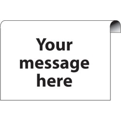 Your Message Here - Roll Top Sign - Landscape