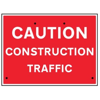 Re-Flex Sign - Caution - Construction Traffic