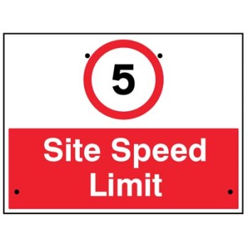 Re-Flex Sign - 5mph Site Speed Limit