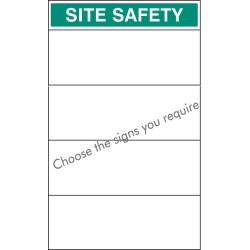 Custom Site Safety Board - Select 4 Signs