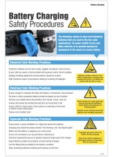 Battery Charging Safety Checklist - Poster
