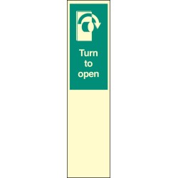 Door Plate - Turn to Open Right