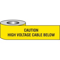 Caution - High Voltage Cable Below - Underground Tape