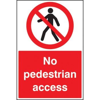 No Pedestrian Access - Floor Graphic