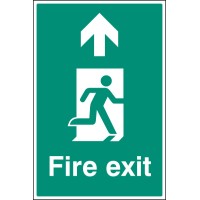 Fire Exit - Up / Straight On - Floor Graphic