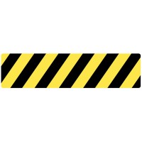 Anti-Slip Mat - Black / Yellow Chevron