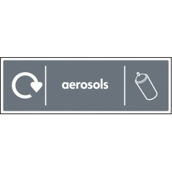 Aerosols - WRAP Recycling Sign