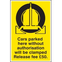 Cars Parked Clamped - Release Fee