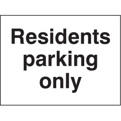 Residents Parking Only