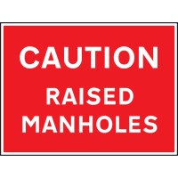 Caution - Raised Manholes