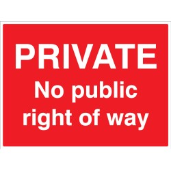 Private - No Public Right of Way