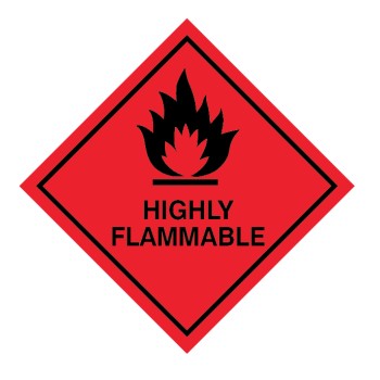 Highly Flammable Labels