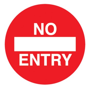 No Entry - Floor Graphic (Circle)