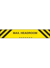 MaxHeadroom - Reflective Aluminium - 1200 x 150mm 
