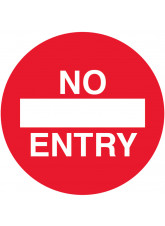No Entry Floor Graphic